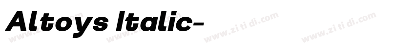 Altoys Italic字体转换 Altoys Italic字体转换
